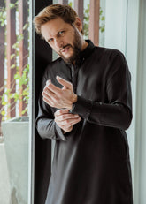 Black Signature Unstitched Fabric